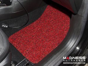 Jeep Renegade All Weather Floor Mats and Cargo Mat (set of 5) - Custom Rubber Woven Carpet - Red and Black 